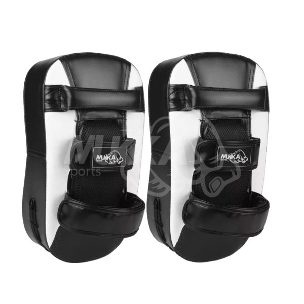 White & Black Boxing Arm Pads for Training