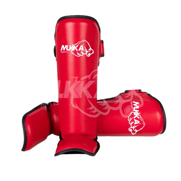Red Boxing Shin Guards for Men & Women – Durable