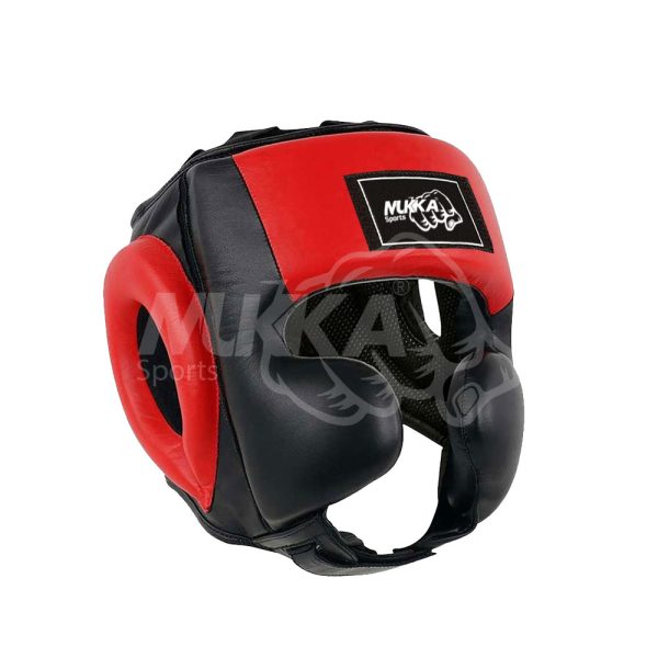 Red & Black Unisex Boxing Head Guard – Kids to Adults