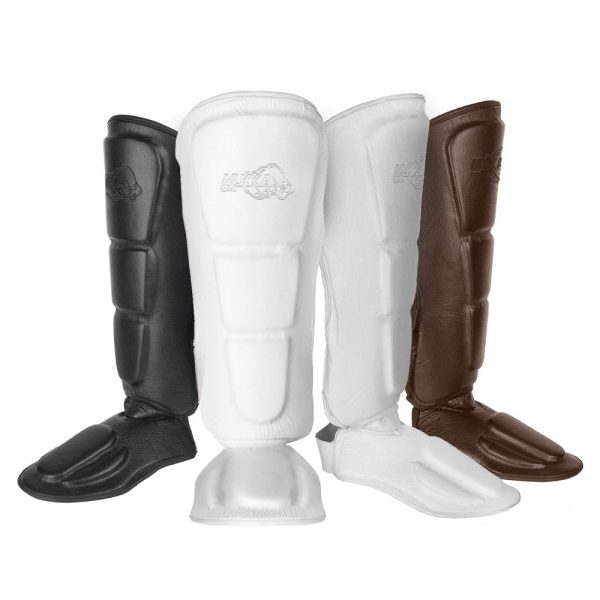 Men's Black Boxing Shin Guards – Heavy Duty