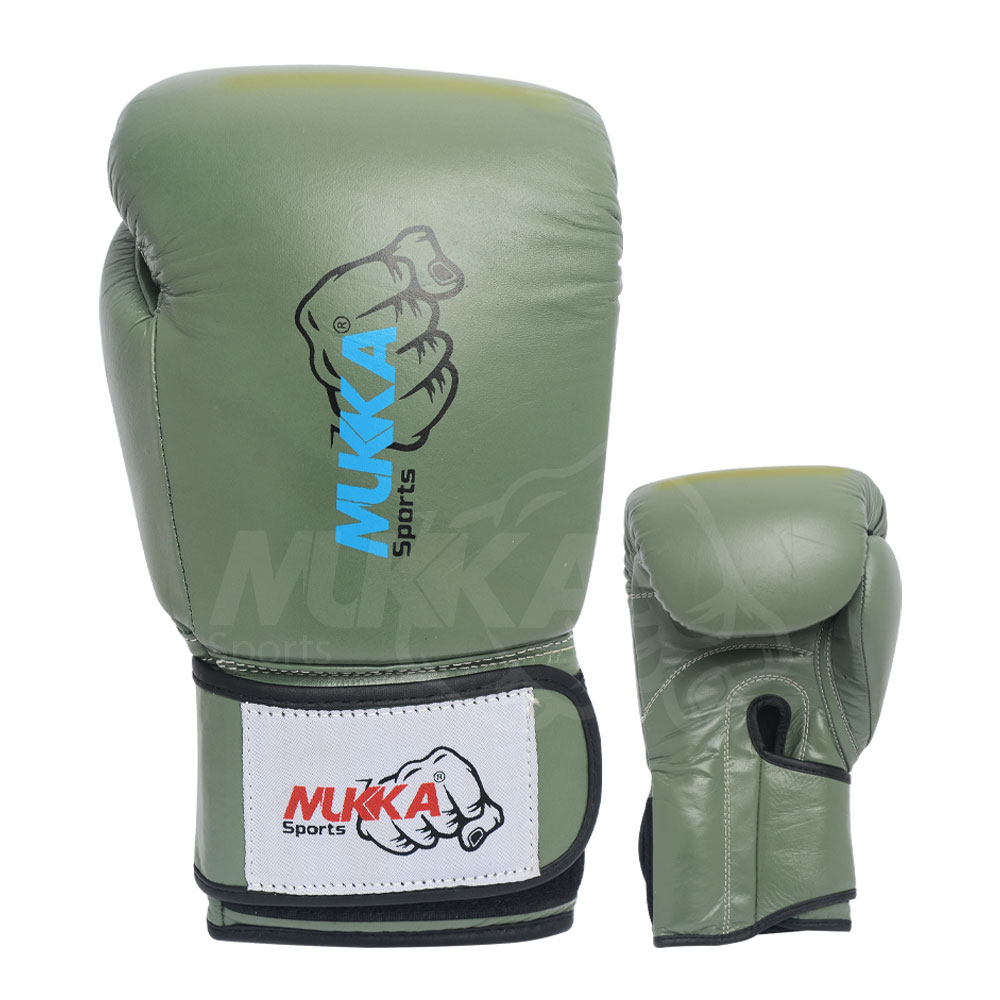 Green Cobra Boxing Gloves – 14oz Synthetic Leather