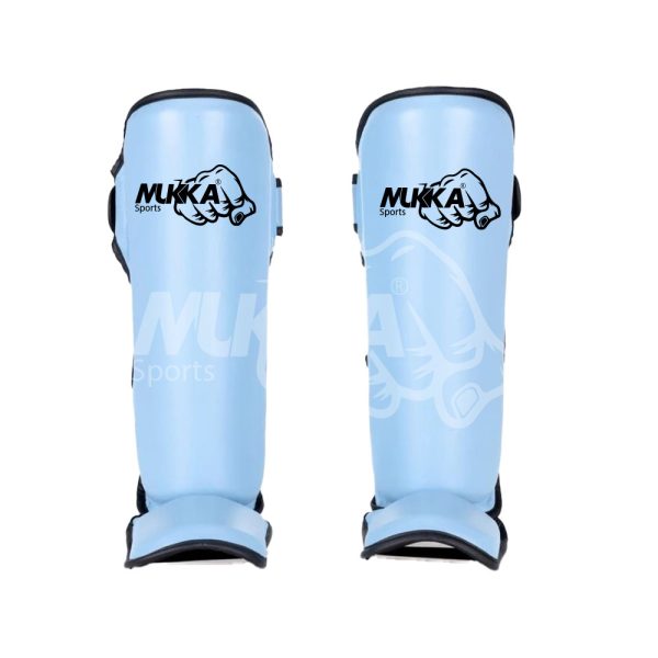Sky Blue Boxing Shin Guards – Perfect for Training