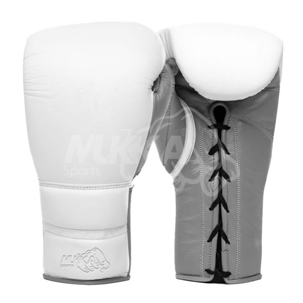 White Professional Training Boxing Gloves