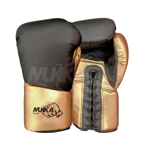 Green & Golden Professional Boxing Gloves – Elite