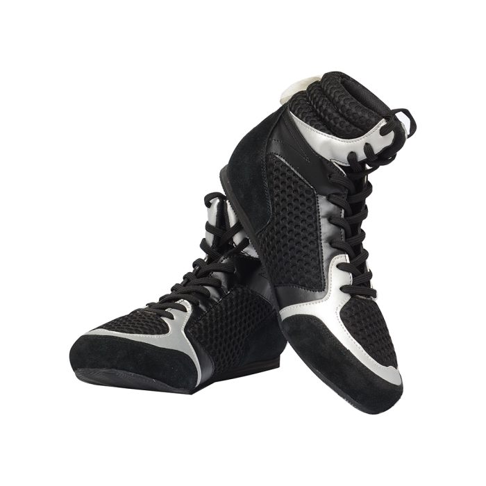 MUKKA Sports (Black) Elite Boxing Shoes high Top Lightweight Training & Ring