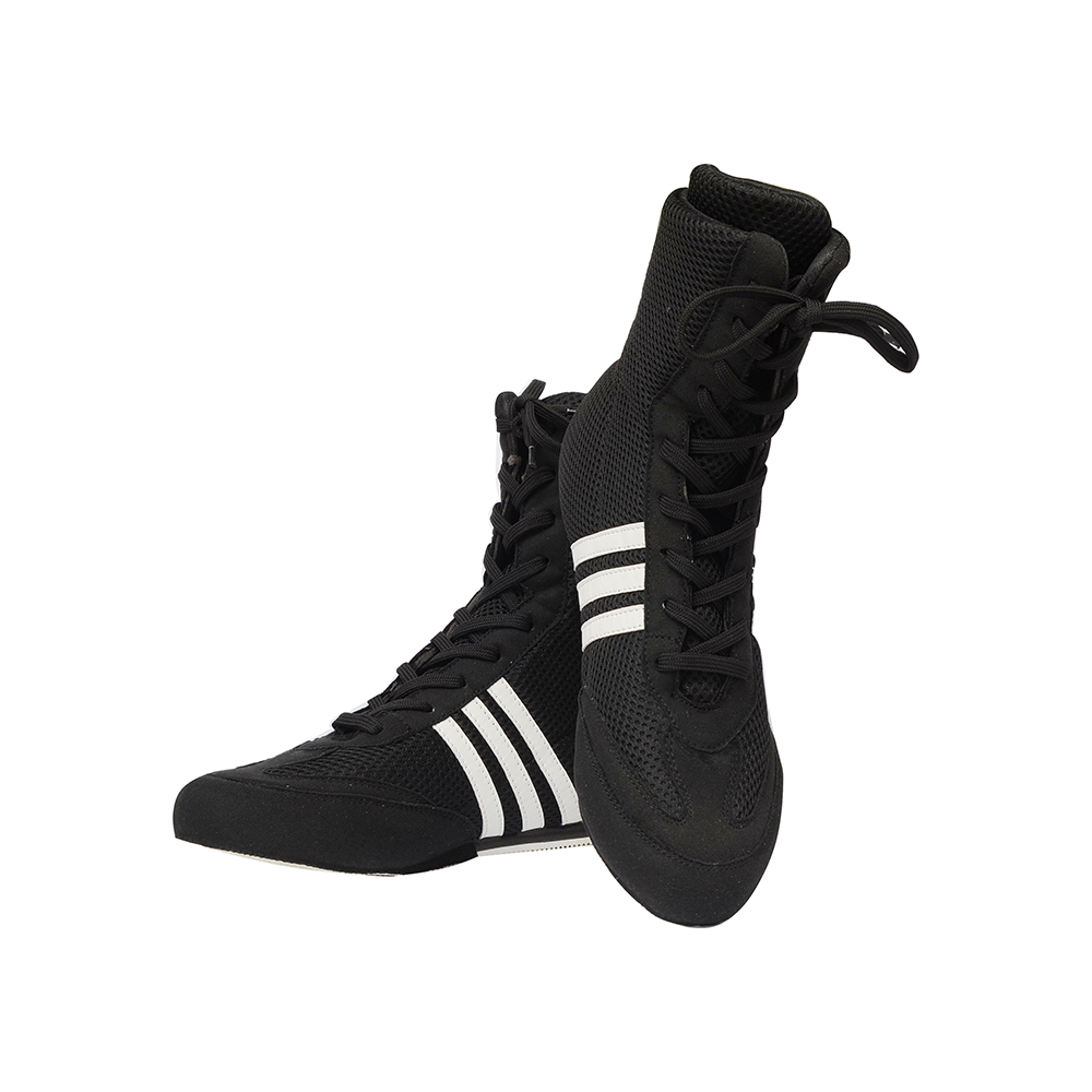 Mukks Sports Pro Fight (Black) Boxing Shoes Durable High Ankle Support Design