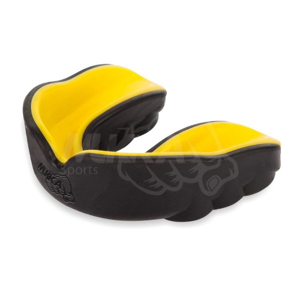 Black & Yellow Boxing Mouth Guard – Custom Fit