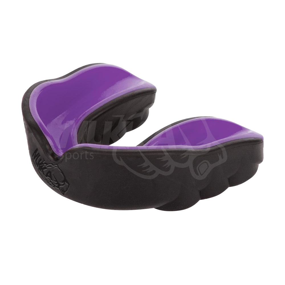 Black & Purple Lily Boxing Mouth Guard – Custom