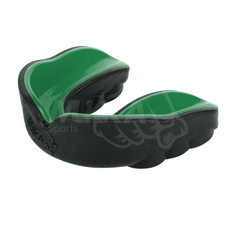 Black & Green Boxing Mouth Guard – Custom Fit