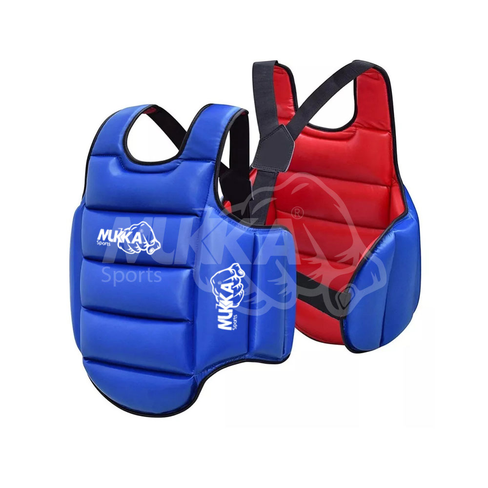 Blue & Red Reversible Boxing Chest Guard – Best Dual Sided