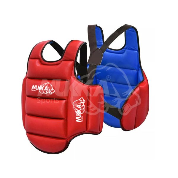 Red & Blue Reversible Boxing Chest Guard – Dual