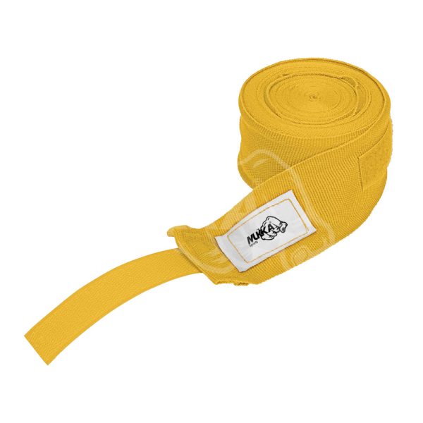 Yellow Boxing Hand Wraps – Wrist & Knuckle Support
