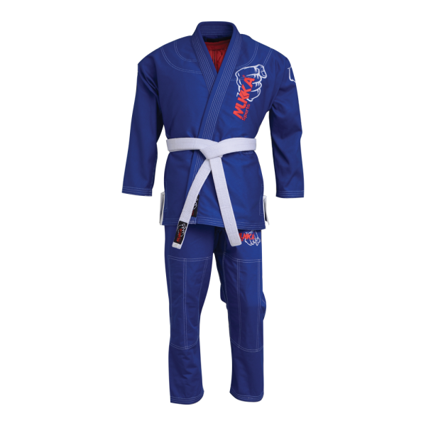 Mukka Sports Women BJJ Gi 350 GSM Blue Lightweight Brazilian Jiu Jitsu Gi for Beginners & Training