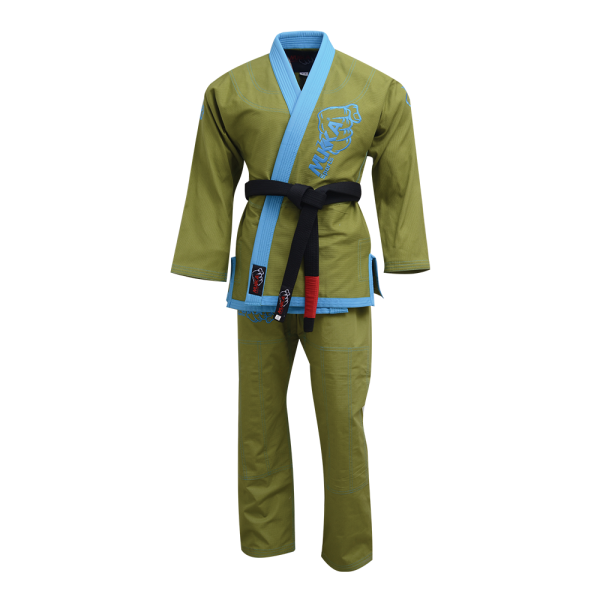 Mukka Sports Brazilian Jiu-Jitsu Gi Green BJJ Grappling Training Uniform for Martial Arts