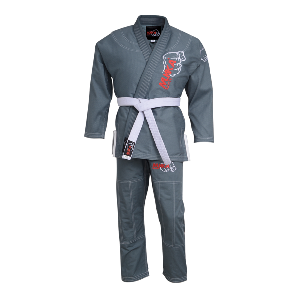Mukka Sports Beginner Women BJJ Gi 350 GSM Gray Lightweight Jiu-Jitsu Uniform