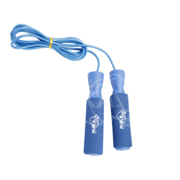 Mukka Sports Jump Ropes Blue Adjustable Length Speed Rope for Home Gym
