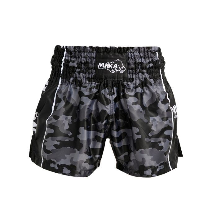 Mukka Sports Grey Camo MMA Shorts Lightweight Martial Arts Training Shorts
