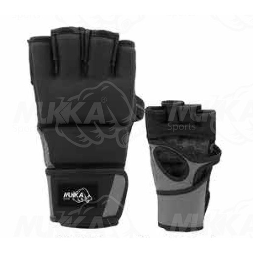 Mukka Sports MMA Gloves Black & Grey Performance Combat Gear for Fighting