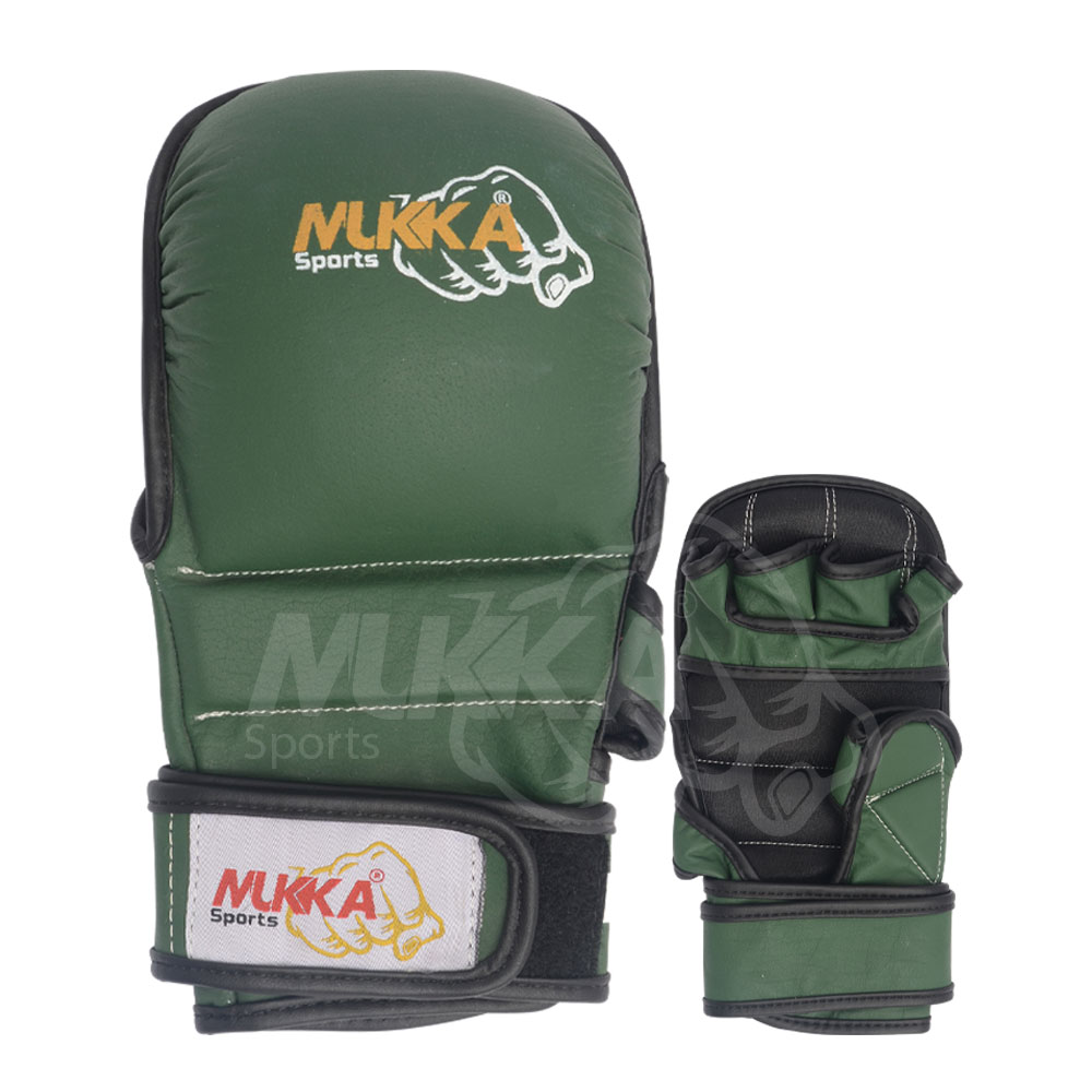 Mukka Sports (Black Olive Green) MMA Sparring Gloves Built for Fighters