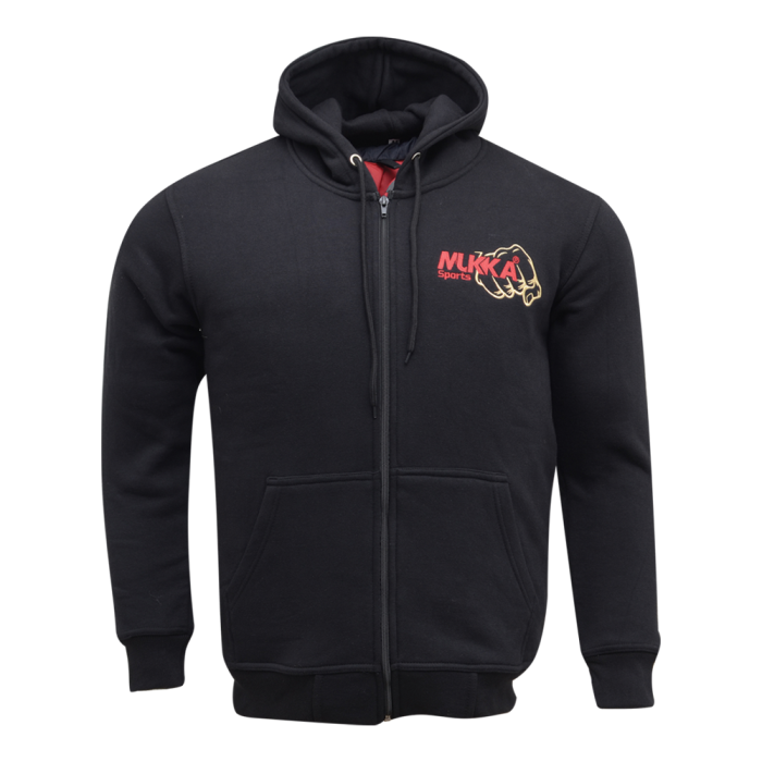 Buy Black Embroidered Hoodie for Training - Premium Zip-Up