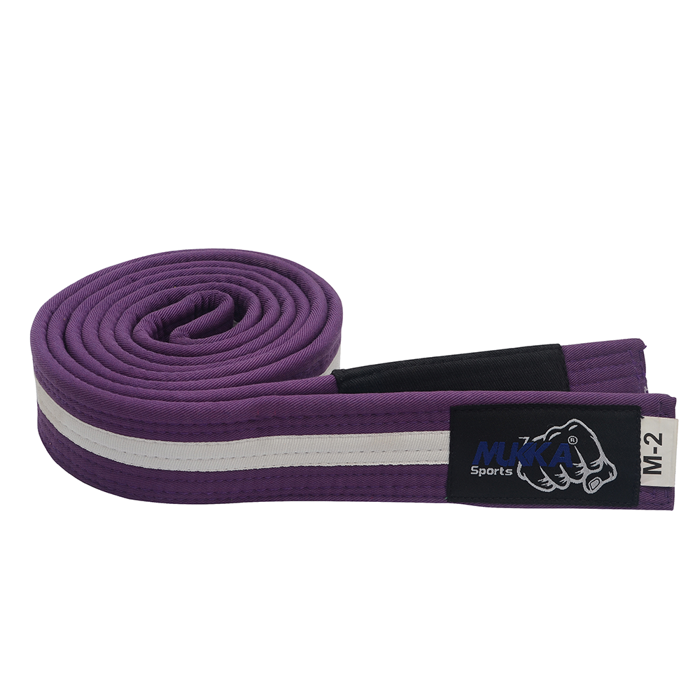 Mukka Sports Purple Martial Arts Karate Belt Strong Cotton Training Belt