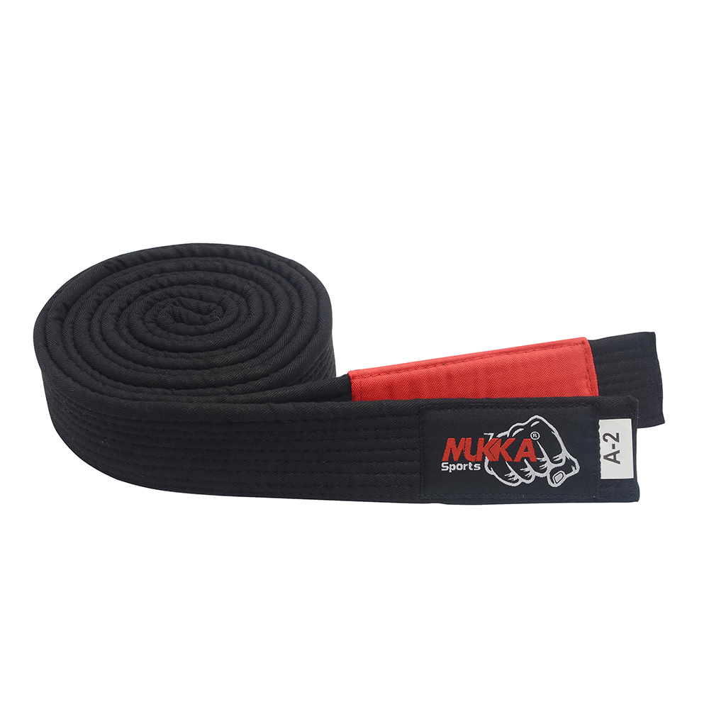 Mukka Sports Black Karate Belt for Kids & Adults Professional Martial Arts Bel