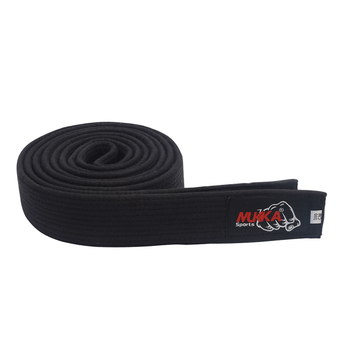 Mukka Sports Black Competition Karate Belt High Strength Martial Arts Rank Belt