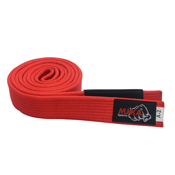 Mukka Sports Red Martial Arts Rank Belt Professional Karate Training Belt