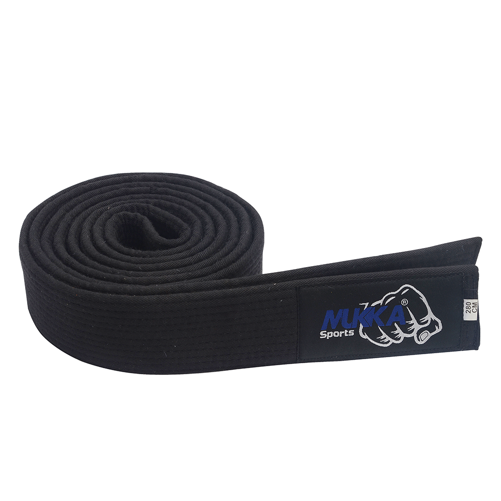 Mukka Sports Black Professional Dojo Karate Belt Premium Martial Arts Gear