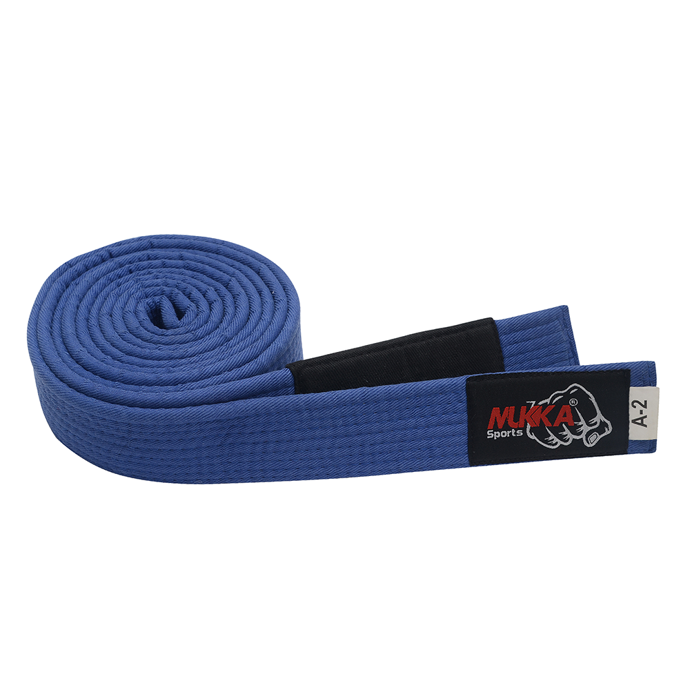 Mukka Sports Blue Karate Dojo Rank Belt Professional Martial Arts Training Belt