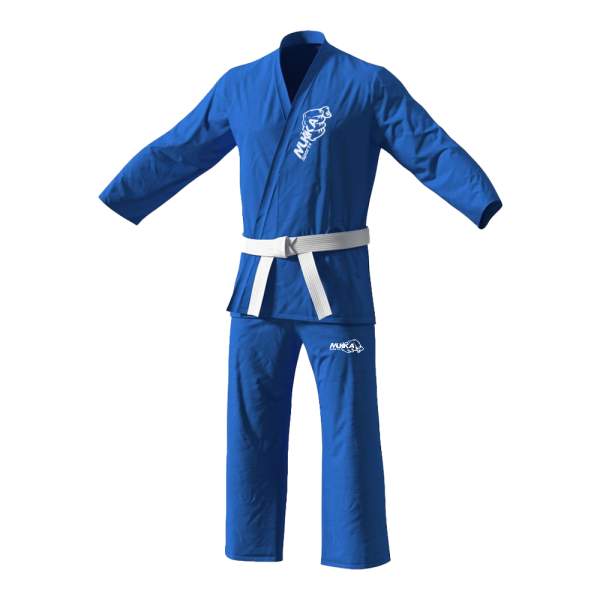 Mukka Sports Royal Blue Karate Uniform Professional Karate Gi Martial Arts Training Suit