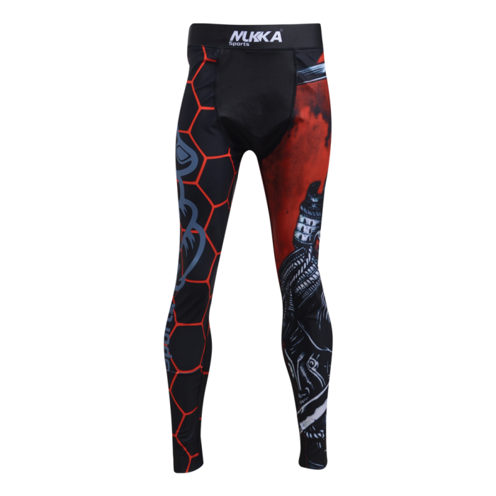 Mukka Sports High Performance Compression Leggings MMA Fight Training Pants