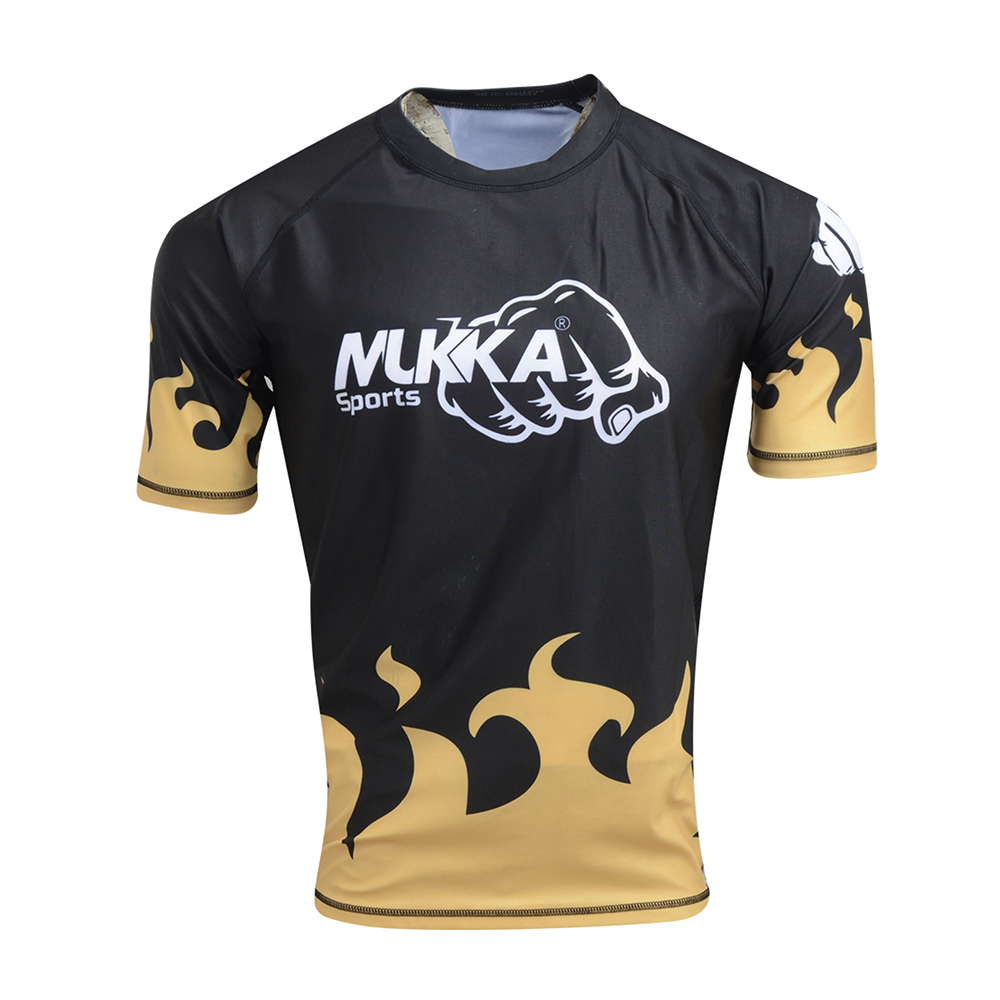 Mukka Sports MMA Compression Rash Guard High Performance Training Wear