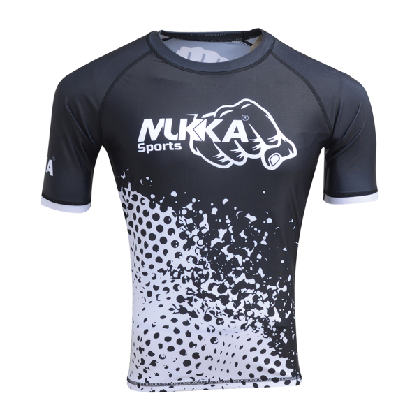 Mukka Sports Premium MMA Rash Guard Sublimation Training Compression Shirt