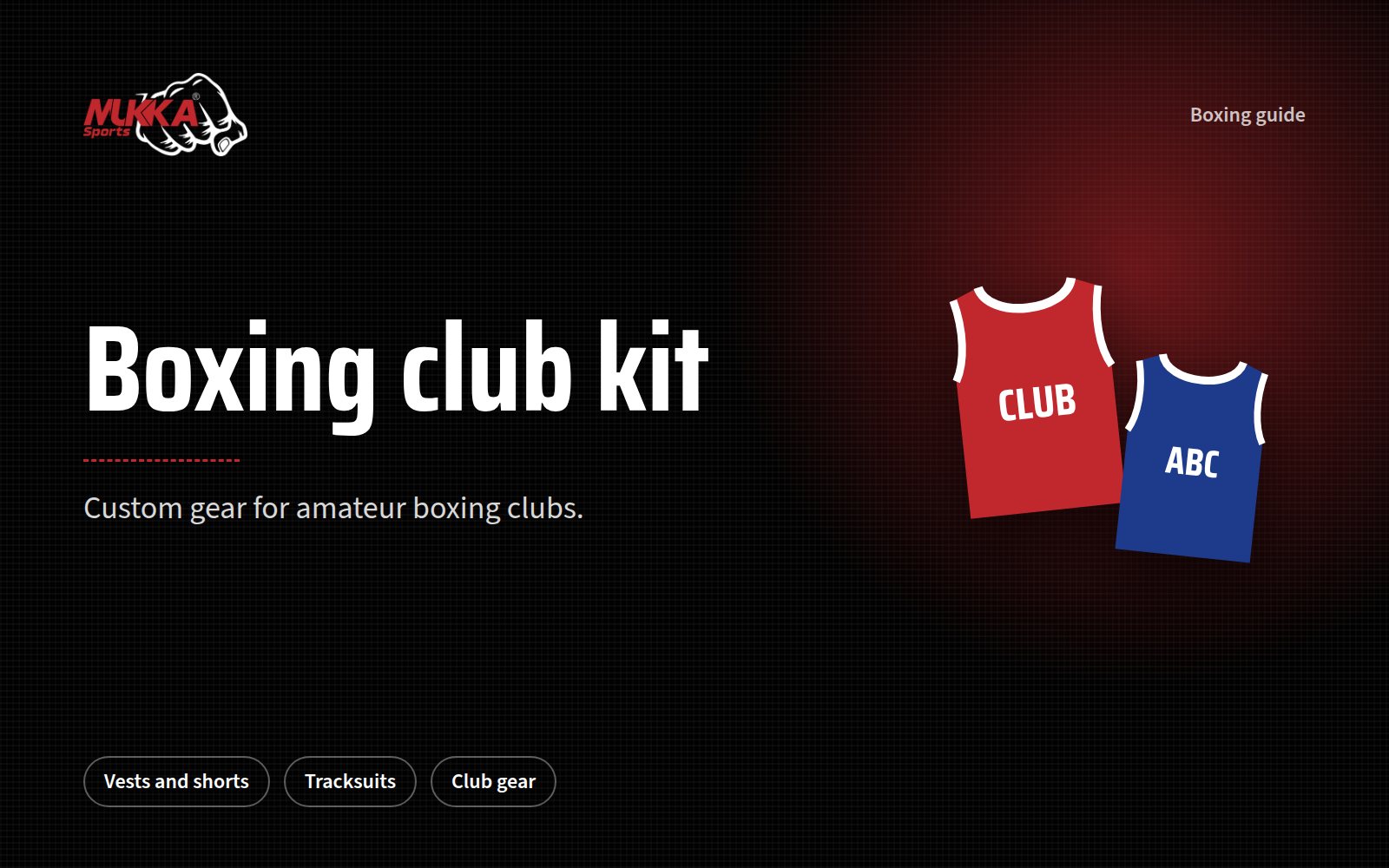 Boxing Club Kit: Custom Gear for Amateur Boxing Clubs