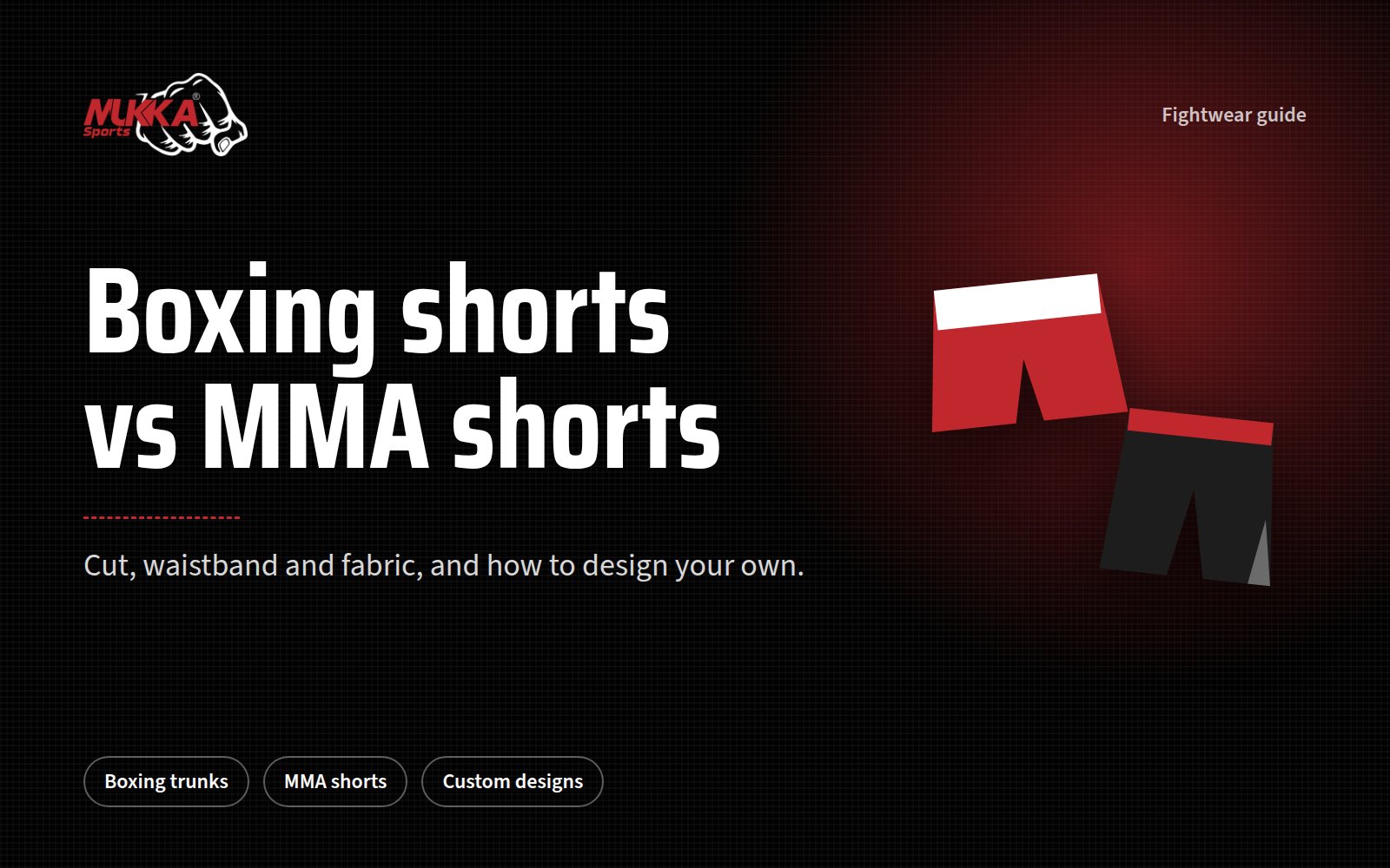 Boxing Shorts vs MMA Shorts: What's the Difference?