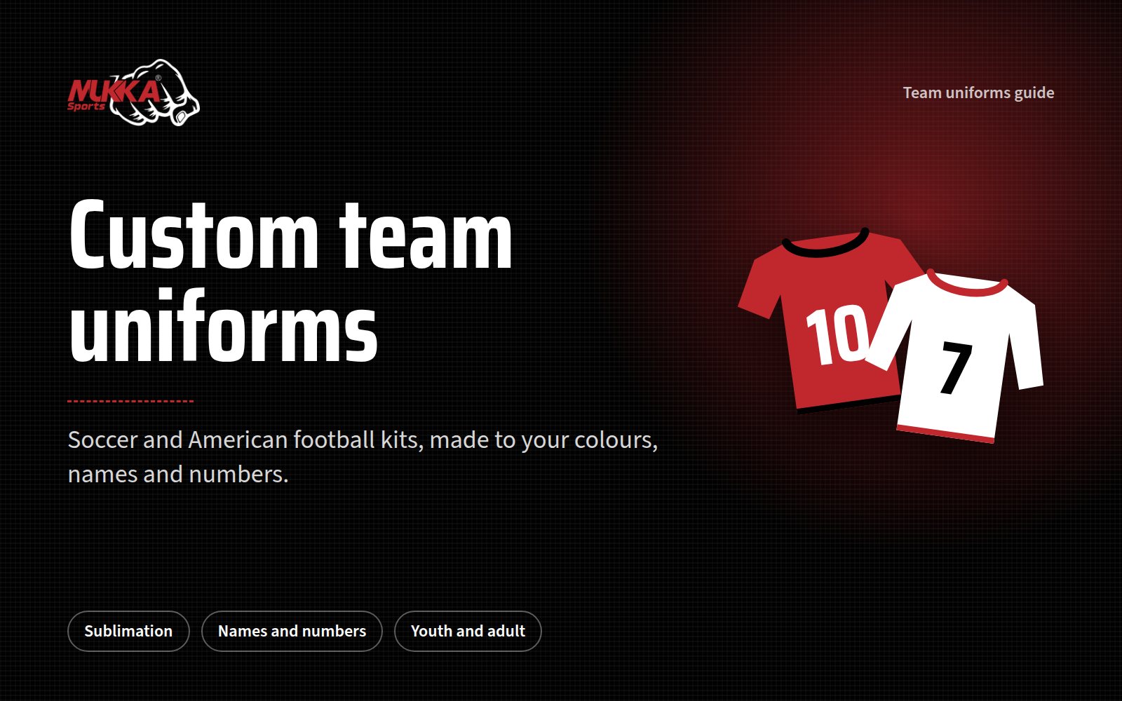 Custom Team uniforms