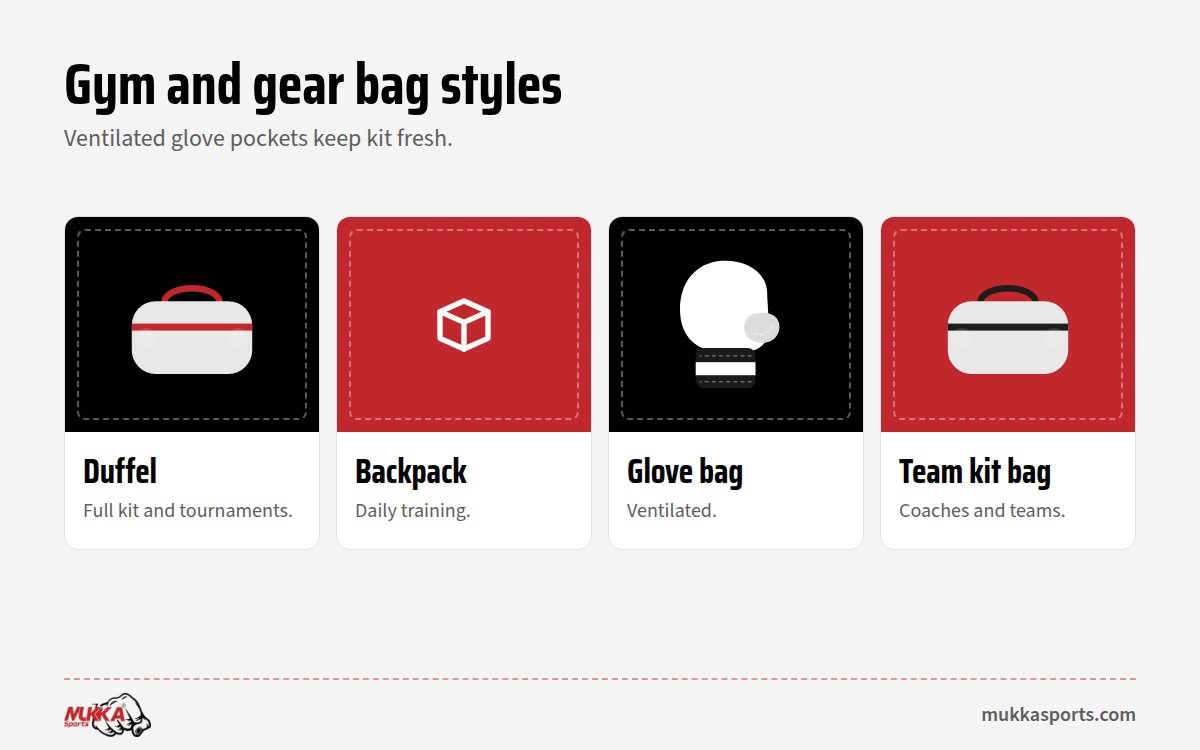 Types of custom gym and gear bags