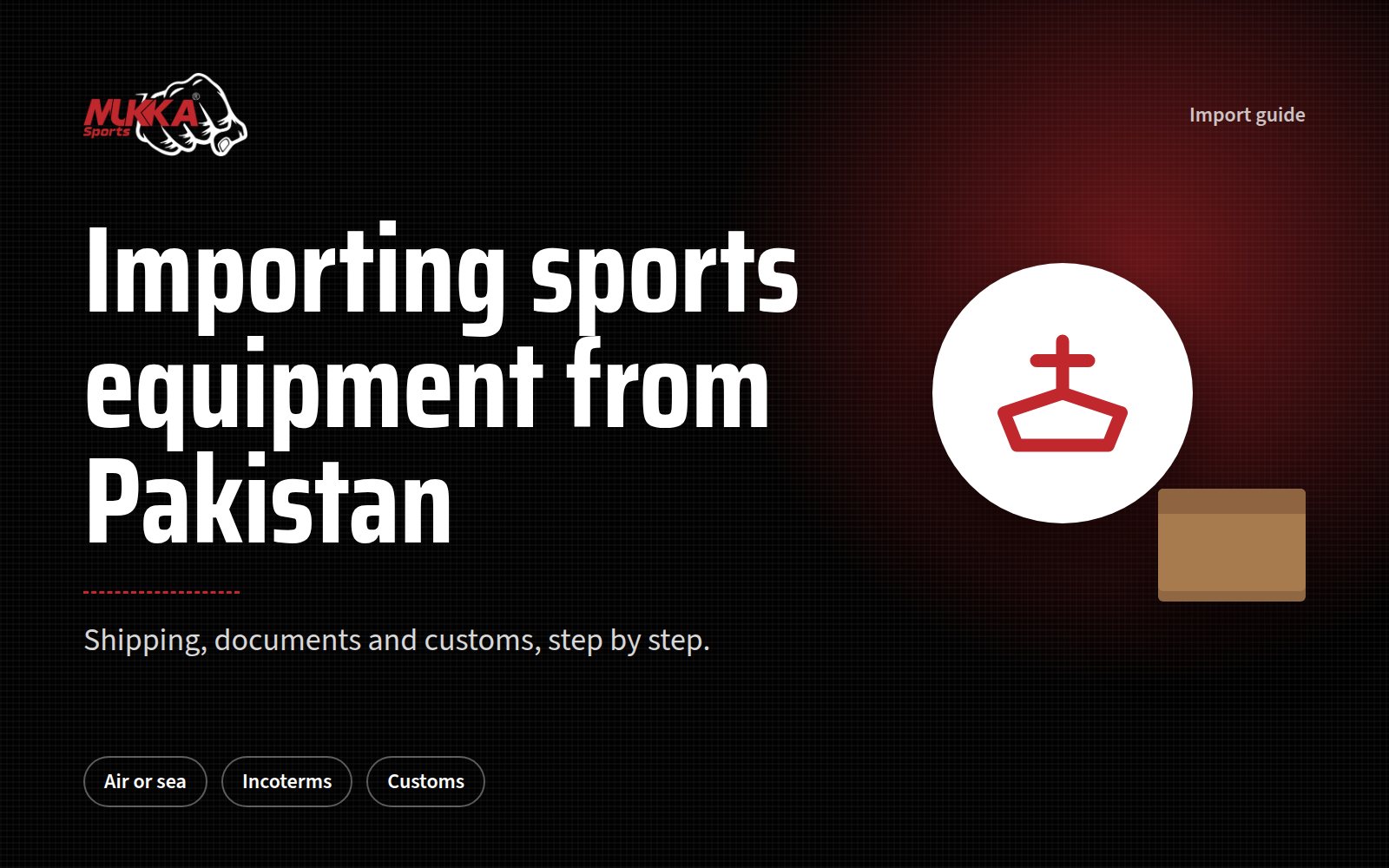How to Import Sports Equipment from Pakistan: A Step-by-Step Guide
