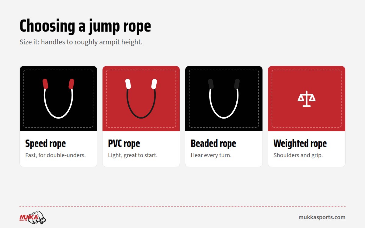 Jump rope types for boxing compared