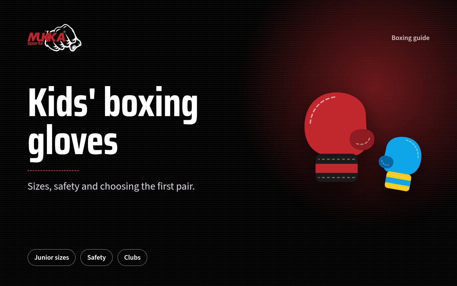 Kids' Boxing Gloves: Sizes, Safety and Choosing the First Pair