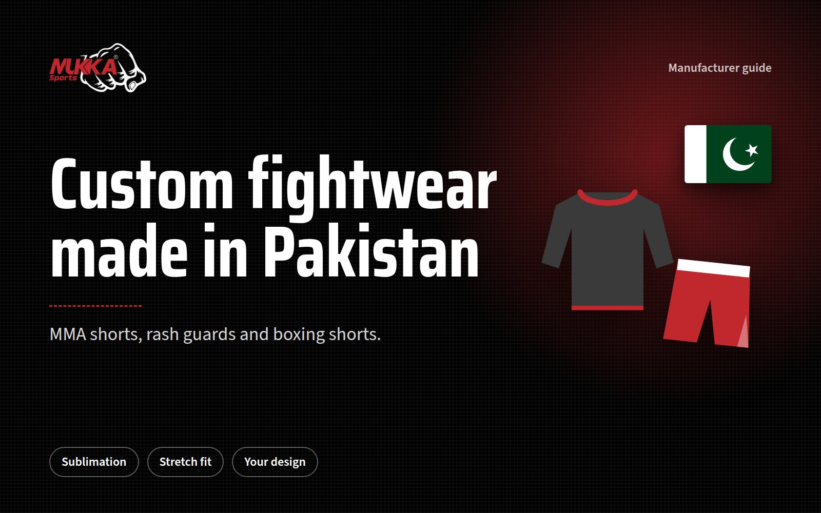 MMA Shorts and Rash Guard Manufacturer in Pakistan: Custom Fightwear