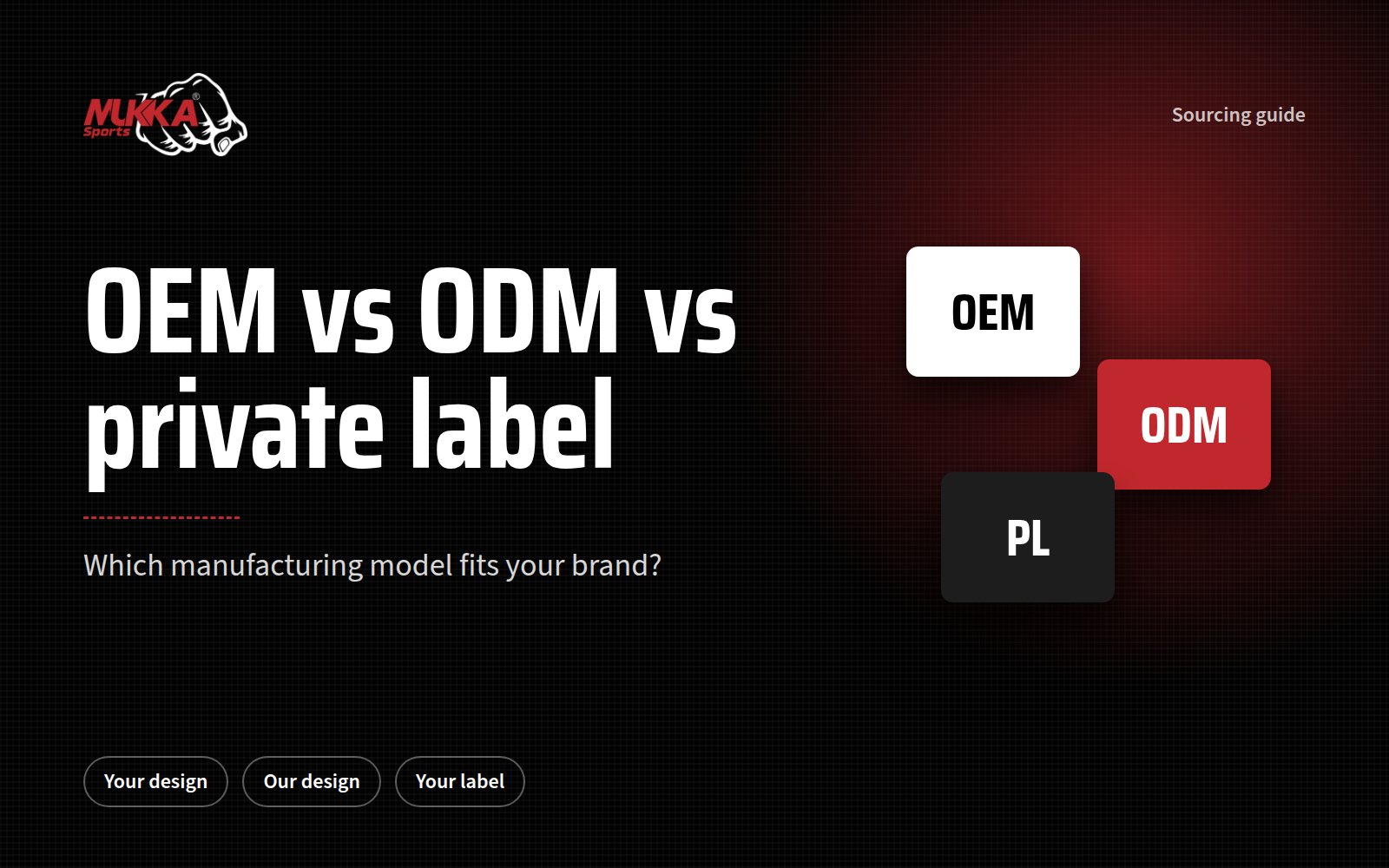 OEM vs ODM vs Private Label: Which Manufacturing Model Fits Your Brand?