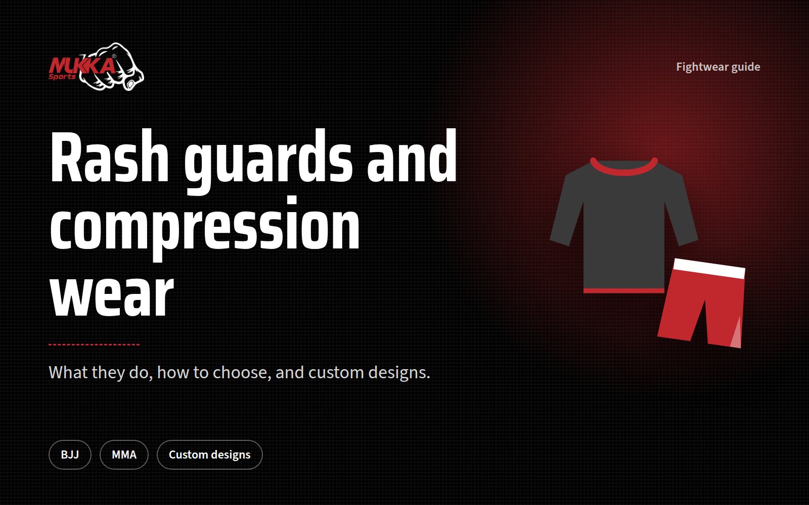 Rash Guards and Compression Wear for BJJ, MMA and Boxing