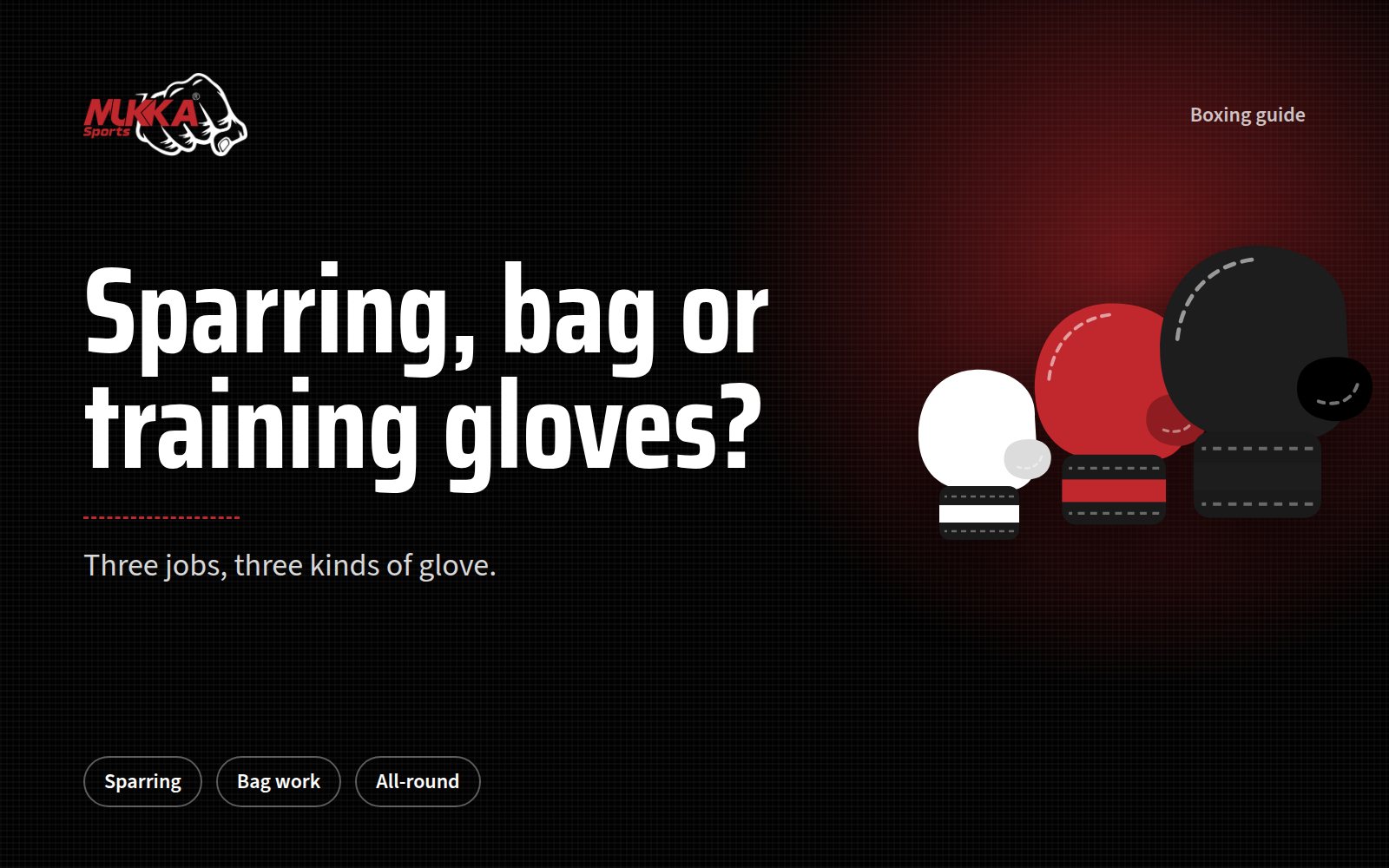 Sparring Gloves vs Bag Gloves vs Training Gloves: Which Do You Need?
