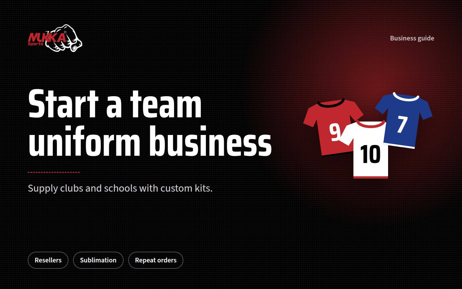 Starting a Team Uniform Business: A Guide for Resellers and Distributors
