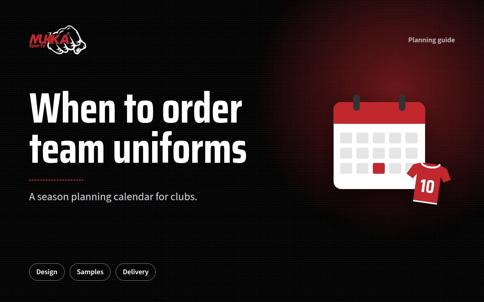 When to Order Team Uniforms: A Season Planning Calendar for Clubs
